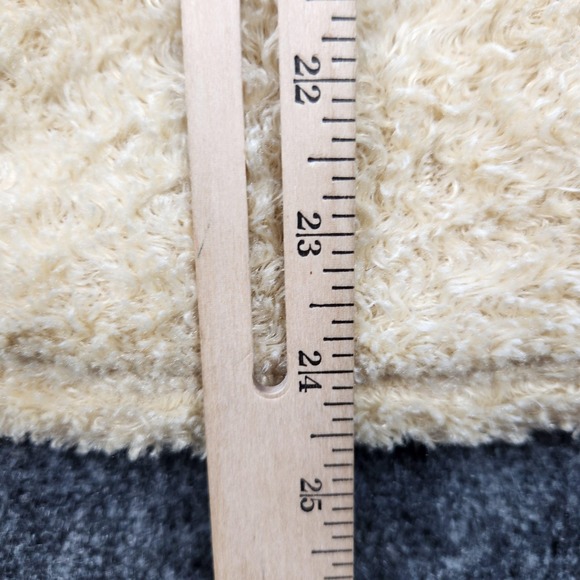 Ariat Jacket Womens XL Cream‎ Sherpa Fleece Snap Front Mock Neck Zip Pockets - Picture 6 of 7